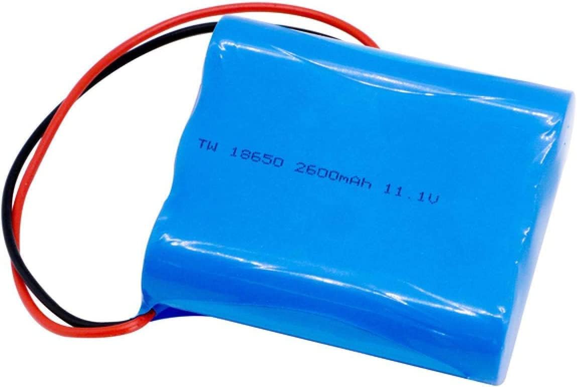 11.1v 2600mah 3s1p 18650 Rechargeable Lithium Ion Battery, with Ntc PCB and Connector