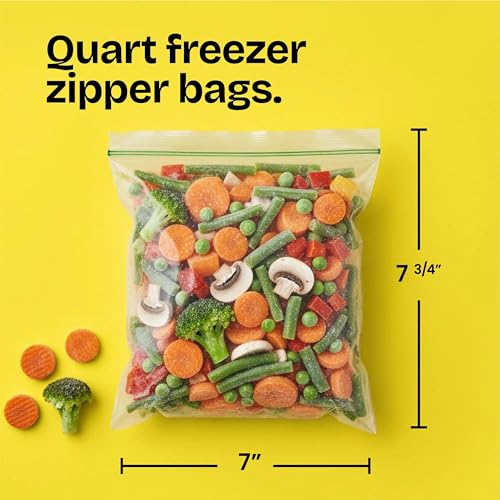 Glad Zipper Food Storage Freezer Bags - Quart - 20 Count - image 3
