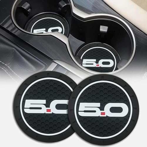Portavasos para carro set 2 piezas 5.0 goma redondo miniatura 1