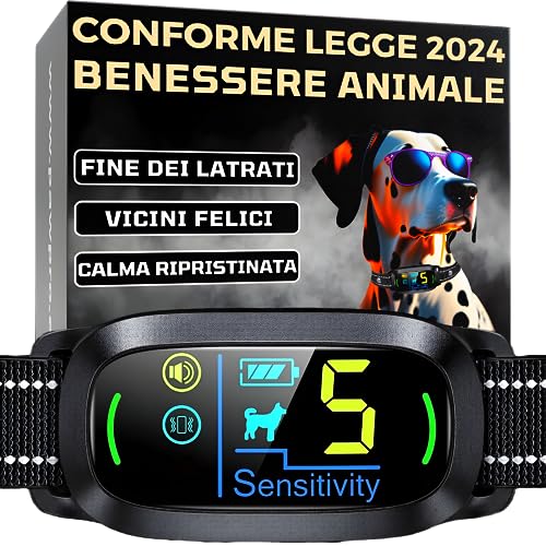 PAWPRO Collare Antiabbaio per Cani | Conforme Nuova Legge...