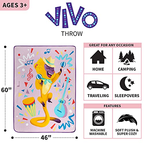 Franco Kids Bedding Super Soft Micro Raschel Throw, 46" x 60", Sony Vivo - Image 3