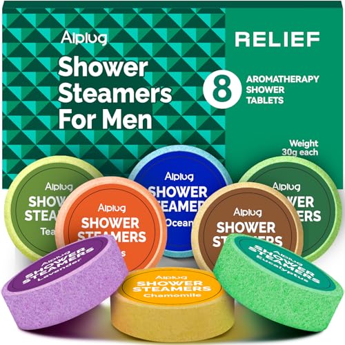 Image of Shower Steamers for Men - 8 Pack Shower Bombs Aromatherapy with Essential Oils, Birthday Gifts for Him Dad Husband Boyfriend, Relaxation Mens Gifts Ideas, Gifts for Men Who Have Everything