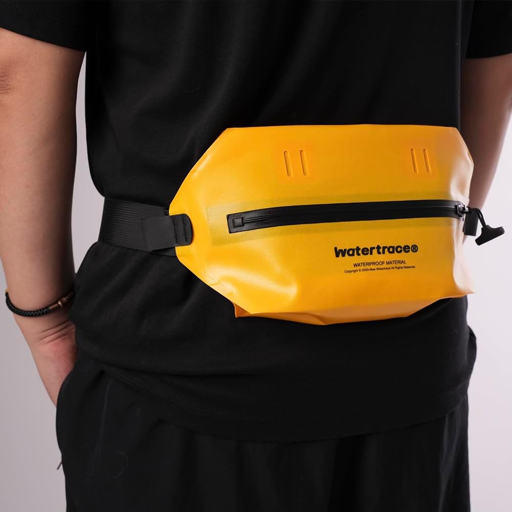 Waterproof Fanny Pack, Black, Yellow, Crossbody Waist Bag for Kayaking, Rafting, Swimming, Surfing, Paddle Board, Boating (Yellow) - Image 5