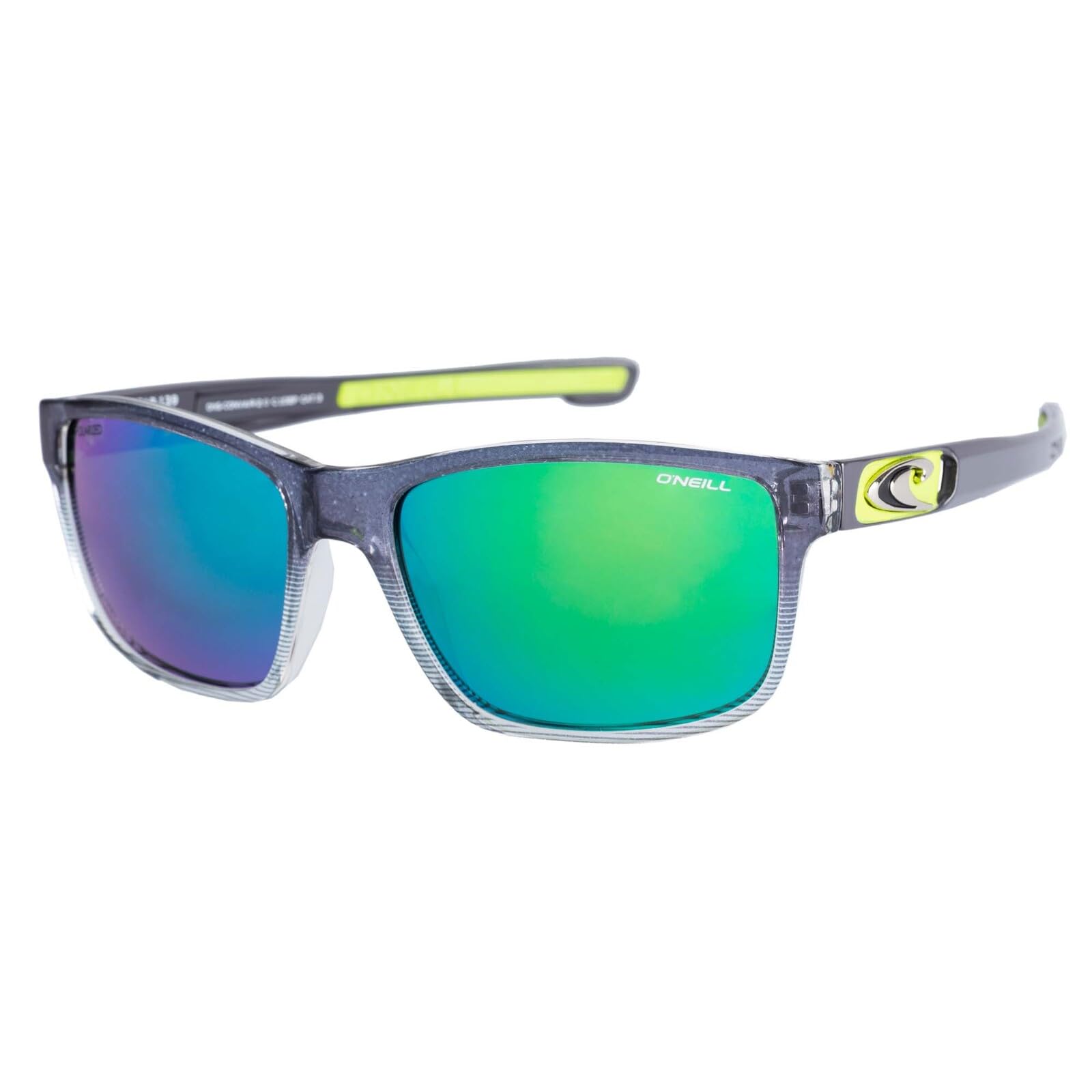 O'Neill CONVAIR2.0 Sonnenbrille 108P Mattgrau/Lime Spiegel, Grau/Limettengrün verspiegelt, One Size