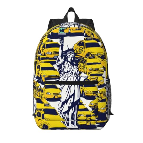 Sac à dos d'école EdWal avec grande poche noire imprimée pour homme et femme