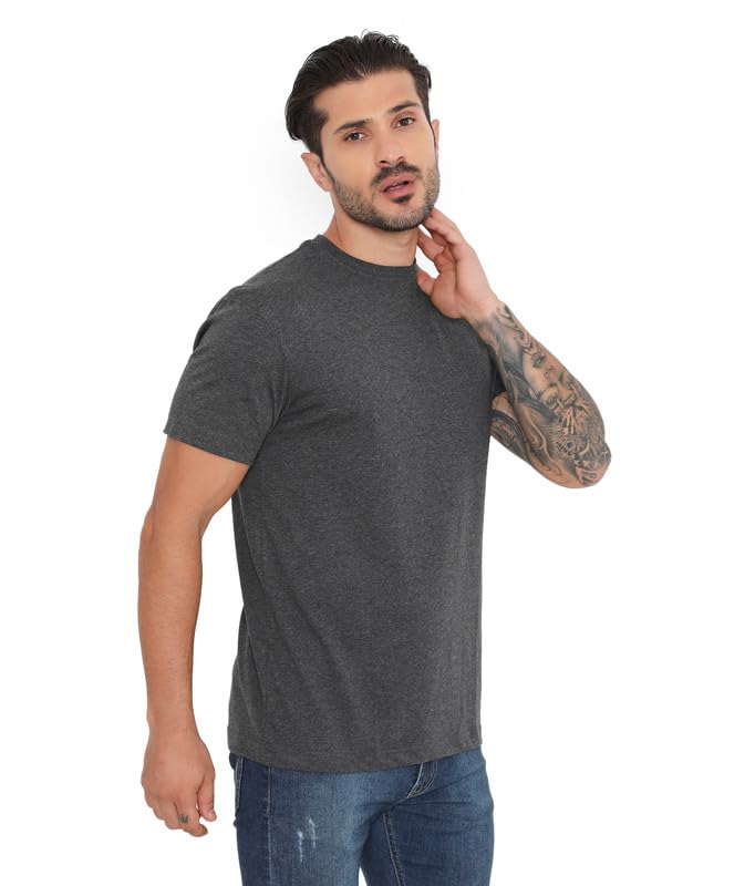 Image of Rivolta Men's Solid Regular Fit T-Shirt