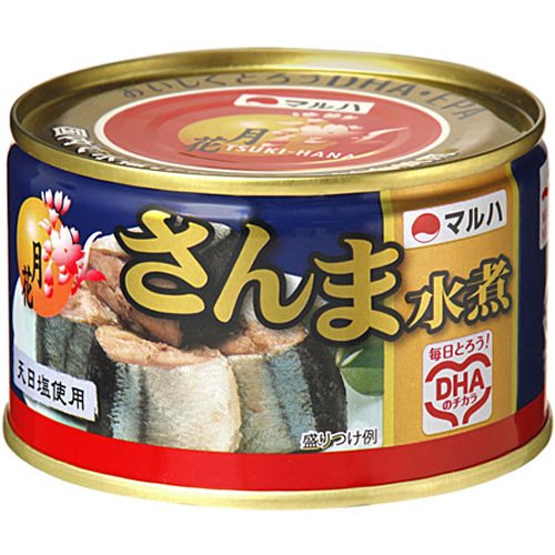 Amazon | マルハ 月花さんま水煮 200g×24個 | マルハ | 魚介の缶詰
