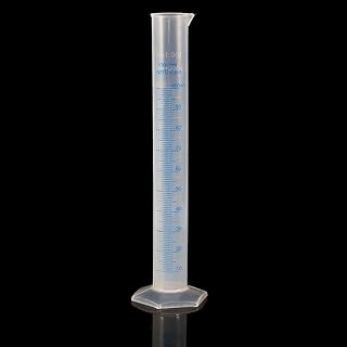 Plastic Graduated Cylinder,100ml Measuring Cylinder, Corrosion Resistance Measuring Cylinders with Blue Raised Graduation Lines, Ideal for DIY and Kids Science Lab, 100ml Measuring Cylinder, Pla