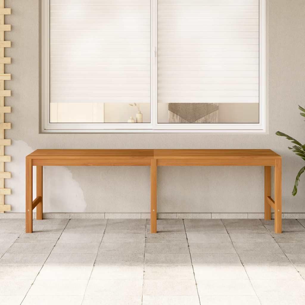 Banco de jardín de 150 cm de madera maciza de teca para interior y exterior con madera seca técnica y superficie lisa, duradero y resistente a la intemperie, banco perfecto