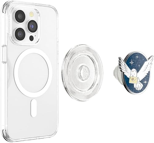 Miniatura 4 de PopSockets Agarre para teléfono con soporte expandible, compatible con MagSafe, anillo adaptador para MagSafe incluido, compatible con carga