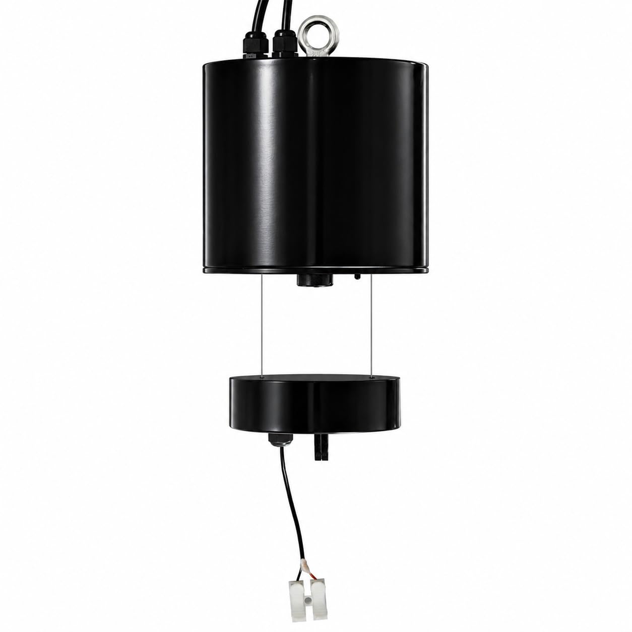 Paranco elettrico per lampadario con telecomando, capacità di carico 10 kg e altezza di sollevamento 15 m, montaggio a soffitto per officine, palestre e spazi commerciali