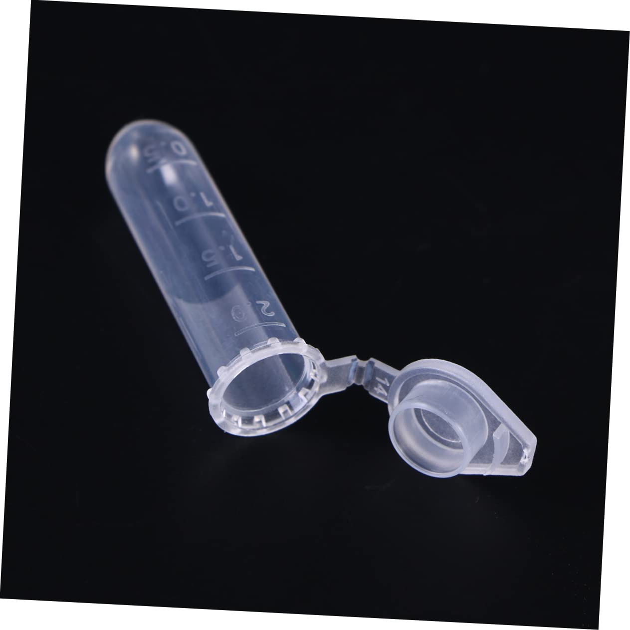 Cabilock Tubo de Centrífuga de 2ml con Base Redonda, Tapa Flexible y Escala Precisa, para Muestras y Uso Artesanal, Plástico, 1000 Piezas