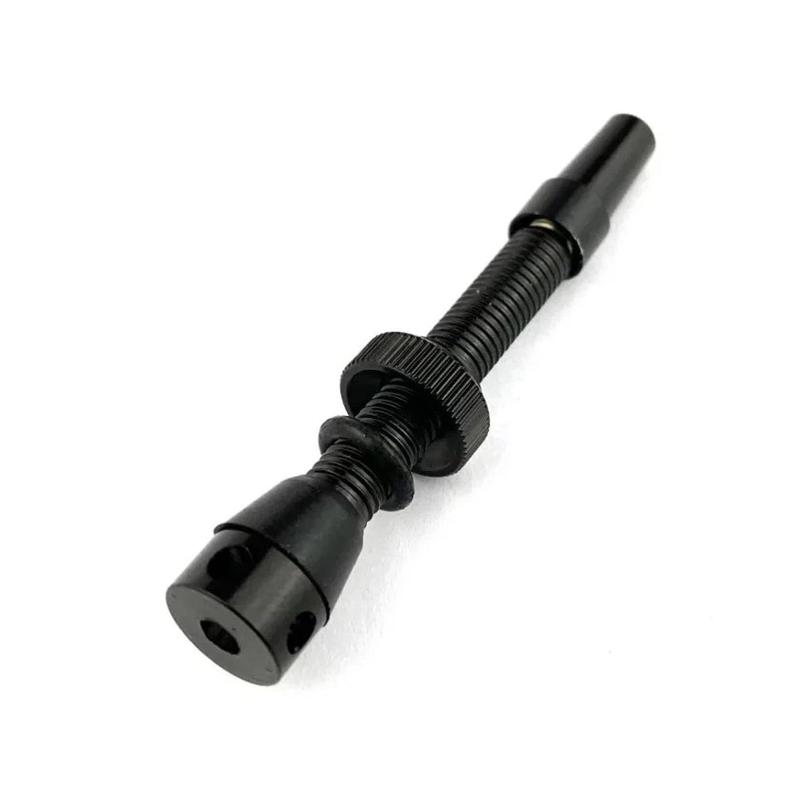 1/2/5 pezzi 44 mm valvola tubeless in alluminio stile Presta for bici da strada e mountain bike design antiriflusso cerchi pneumatici aggiornamenti(Black 44mm-5PCS)