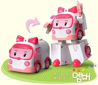 KOREAN TOY_ Academy of Sciences, Robocar POLI transforming robot AMBER [001KR]