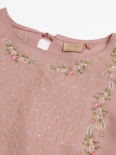 Image of MIRCHI FASHION Women's Straight Fit Rayon Sequins Embroidered and Polka Dots Printed Kurti Only