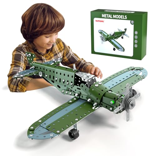 Model Airplane STEM Building Projects Toys - DIY Building STEM Projects Toys for Kids Boys Girls Ages 8-12-16, Assembly Science Kit Model Plane Birthday Gift Toys for Kids Boys 8 9 10 11 12 Years Old - image 8