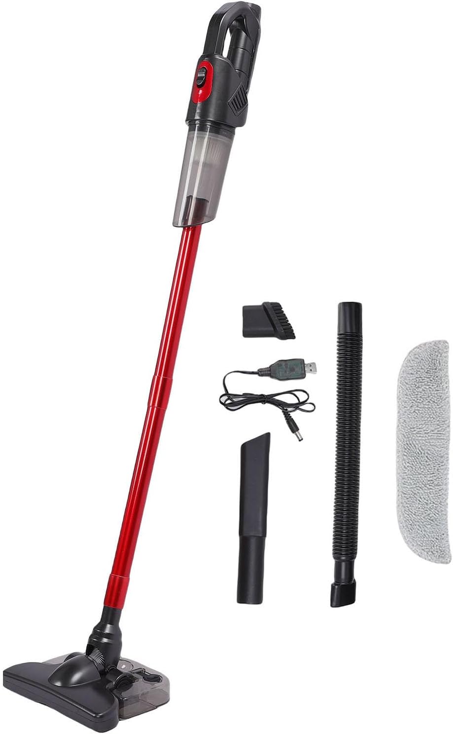 Fockety ウェットドライバキュームクリーナー、4000paコードレス真空モップはすべて1つに、ハードフロアとエリアラグ用の軽量
