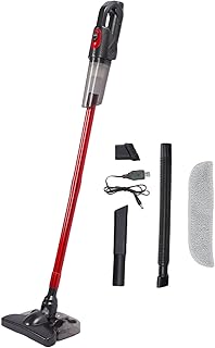Combo de aspiradora y fregona inalámbricos con Motor sin escobillas, Potencia de succión de 4000 Pa, Entrada de 200 mm, batería Recargable de 2000 mAh, de filtración ciclónica de