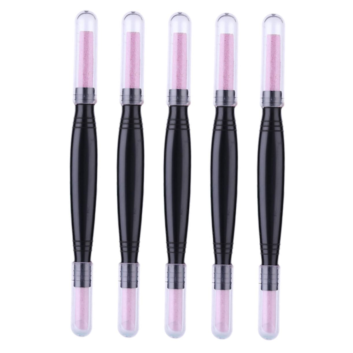 Healeved 15pezzi Penna Pietra Pomice Doppia Testa Per Rimozione Cuticole e Limatura Unghie Strumento Manicure Sicuro e Riutilizzabile Per Unghie e Pulite