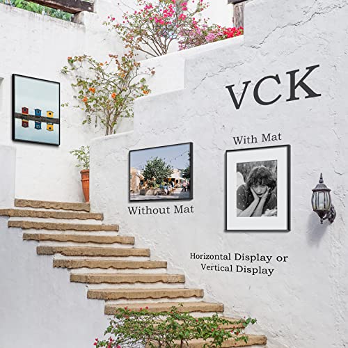 Vck Aluminum Picture Frames 16X20 Black Set Of 6, 16 By 20 Inch Photo Frame With Mat For 11X14 Picture Or 16X20 Without Mat, Metal Poster Frames With Real Glass For Wall Decor #TOP5