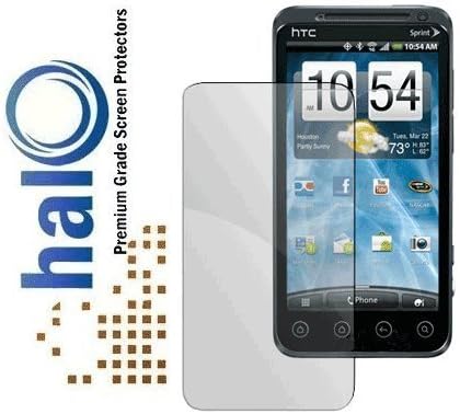 Halo Screen Protector Film Clear Matte (Anti-Glare) for HTC EVO 3D (3-Pack) - Premium Japanese Screen Protectors