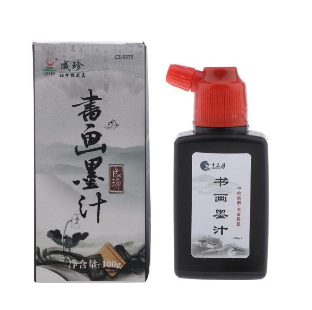 Worison 100ml Calligraphy and Sumi Liquid Ink, Traditional Black Sumi Ink for Calligraphy, Painting, Writing, Drawing and Japanese Brush Art-image-8