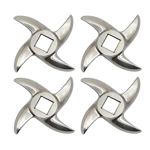 4-Pack #12 Meat Grinder Blades - Precision Replacement