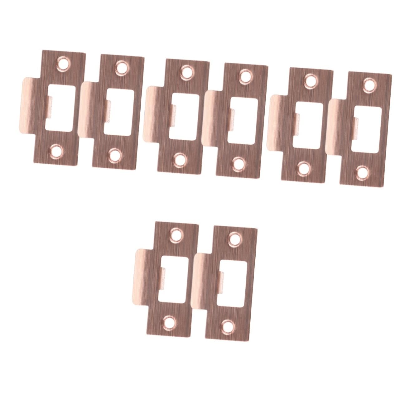 Serrures de loquet de porte, gâches de renfort de porte, plaque de gâche de porte avant, remplissage de trou, plaque métallique, plaques de porte, kit d'installation de pêne dormant, 2 pièces, pièce d