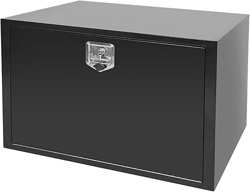 Miniatura 56 de Caja de acero para camión, 30 x 18 x 18 pulgadas, caja de acero resistente para remolque, caja de herramientas para camión, organizador