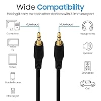 Vista 9 de Cmple Cable de conexión de audio estéreo 400-N macho a macho - 3 pies