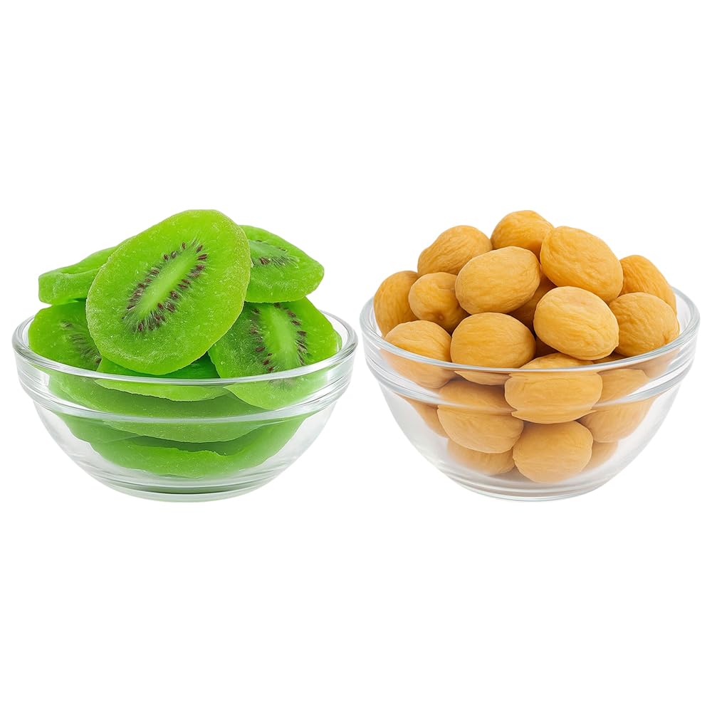 Kashmir Exotics Assorted Combo Pack of Dried Kiwi Fruit Slice & Dried Apricots (Jardalu) | Natural Snack Mix | Perfect for Everyday Use, Gifting & Snacking | Rich Taste & Flavorful Blend - 250g Each