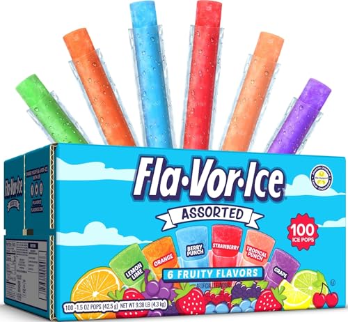 Fla-Vor-Ice Popsicle Variety Pack, Ice Pops...