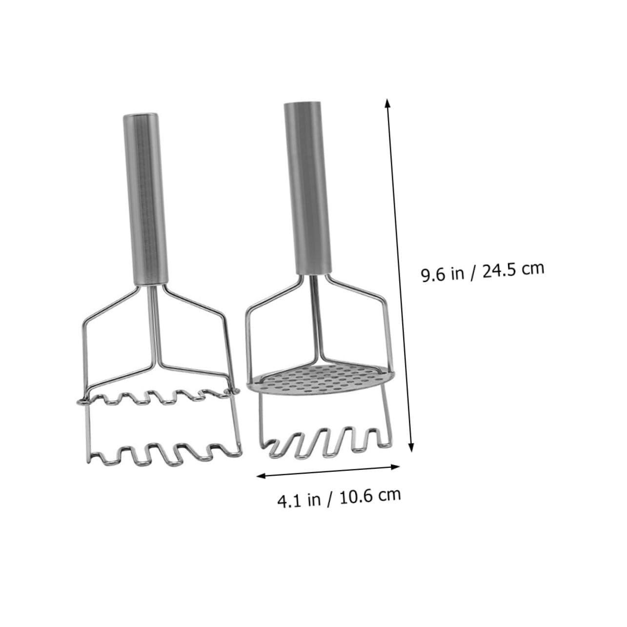 Cabilock 2pcs Vegetable Masher Dual Layer Potato Mashing Tool for Effortless Mashing of Potatoes Pumpkins and More Lightweight Design for Comfortable Use