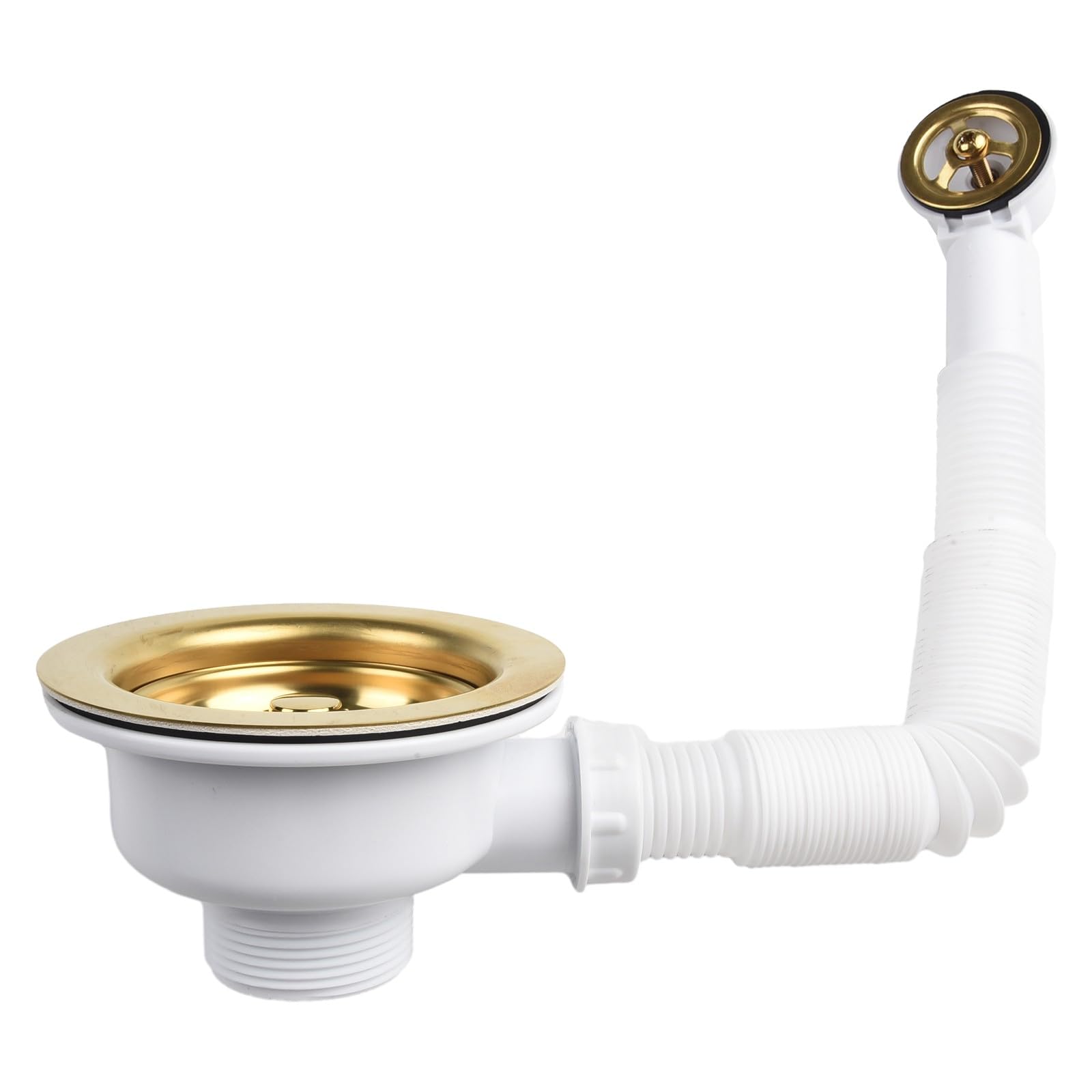 Passoire d'évier dorée 114 mm pour une cuisine propre sans débordement