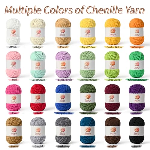 Image of Chenille Yarn for Crocheting, Size 5 Bulky,3 Burgundy | 300g /393yds Soft Chunky Velvet Yarn for Crochet and Knitting,Fluffy Baby Yarn for Amigurumi,Blankets and DIY Crafts.