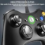 Wired Controller for 360, PC Game Controller for 360 with Dual-Vibration Turbo Compatible with 360/360 Slim and PC Windows 7,8,10,11