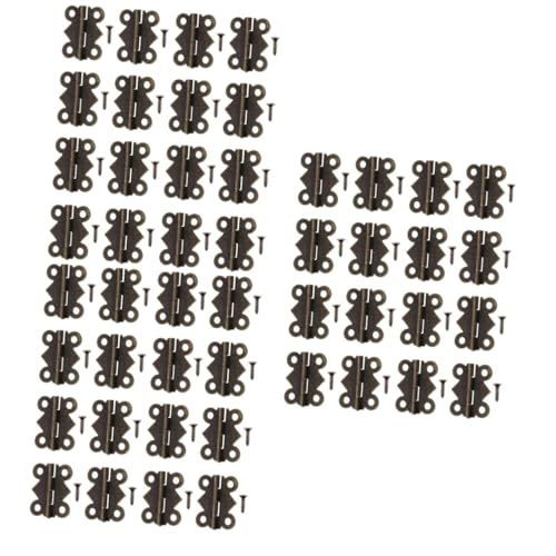 CIYODO 3sets Wooden Box Cabinet DIY Accessories Retro Design Hinges for Door Closer Furniture Hinges 48pcs*3