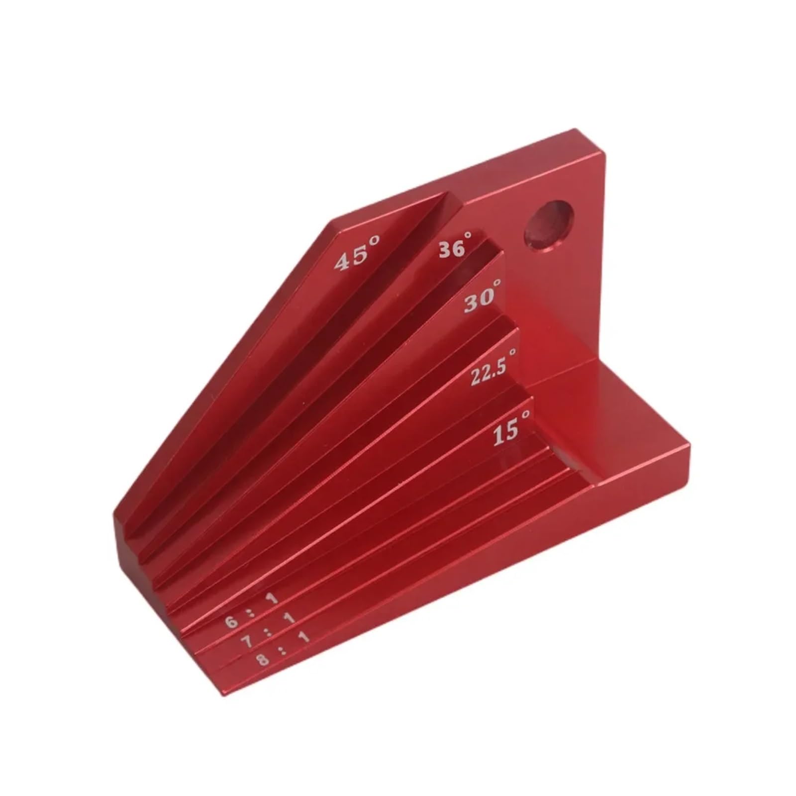 Csdasw Rosso Bevel Block Gauge Aluminum Alloy Measuring Block Angle Finder For Protractor Woodworking Tools Bevel Block Gauge Aluminum Alloy For Machine Shop