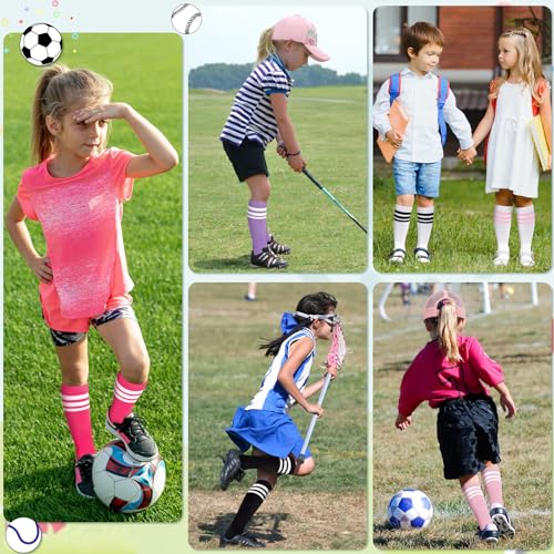 Olreco 3 Pack Toddler Soccer Socks Kids Baseball Socks Boys Girls Softball Sock Youth Football Sock Athletic Accessories4
