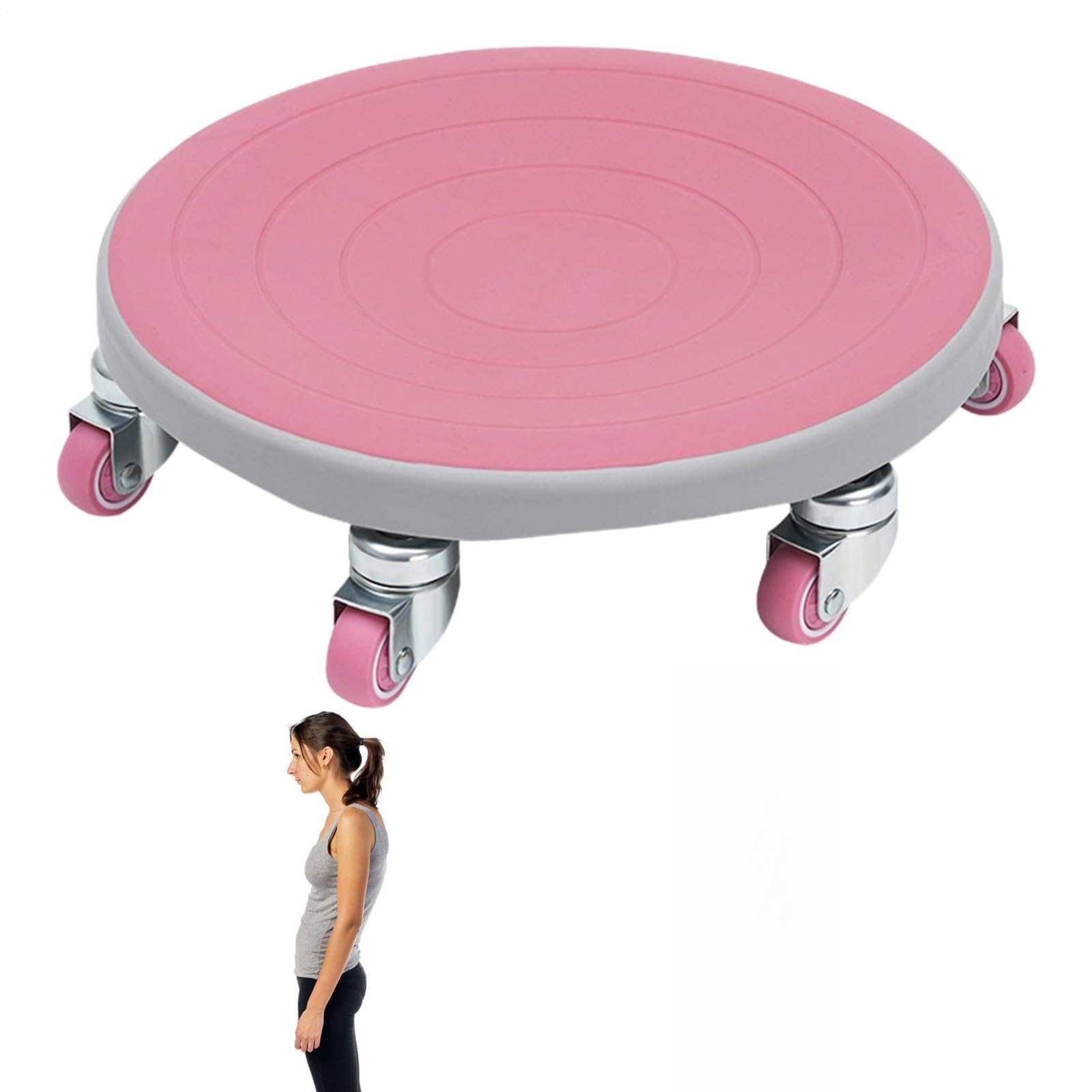 Disco ruota addominale - Ruota addominale, rullo di allenamento addominale con 6 ruote, ruota di allenamento muscolare, allenatore sportivo professionale con tappetino per ginocchia, equi