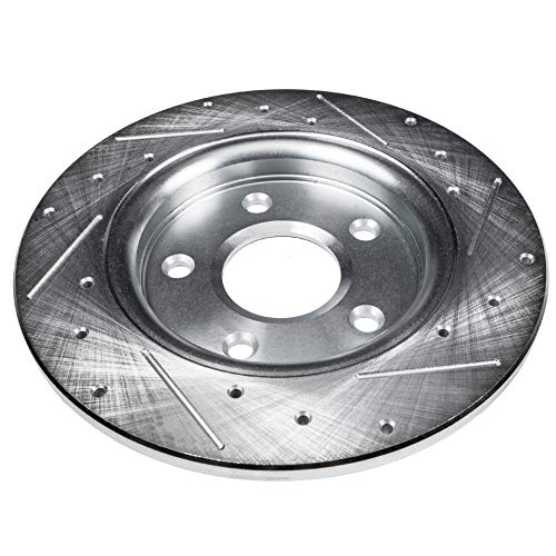Image of Detroit Axle - 11.73 inch (298mm) Rear Drilled Brake Rotors Replacement for Cadillac Deville Seville Buick Park Avenue Pontiac Bonneville - 2pc Set