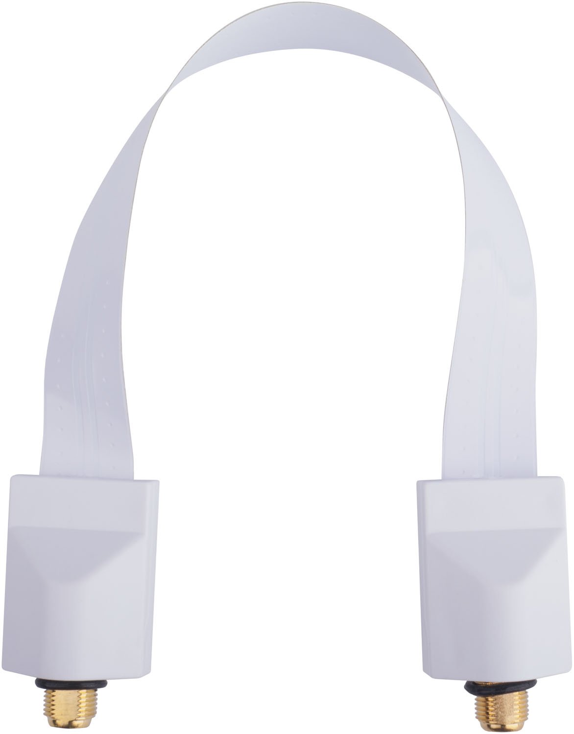 DUR-line FD Slim biały - cieniutki przepust drzwi/okien do kabla SAT (gniazdo F) - kabel płaski - kabel okienny