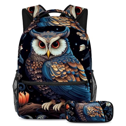 Cartable hibou grand volume pour éviter les cahiers écornés au primaire