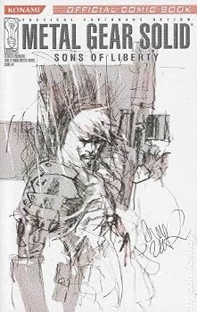 Comic Metal Gear Solid Sons of Liberty Issue #0 Retailer Incentive Ashley Wood Sketch Cover Book