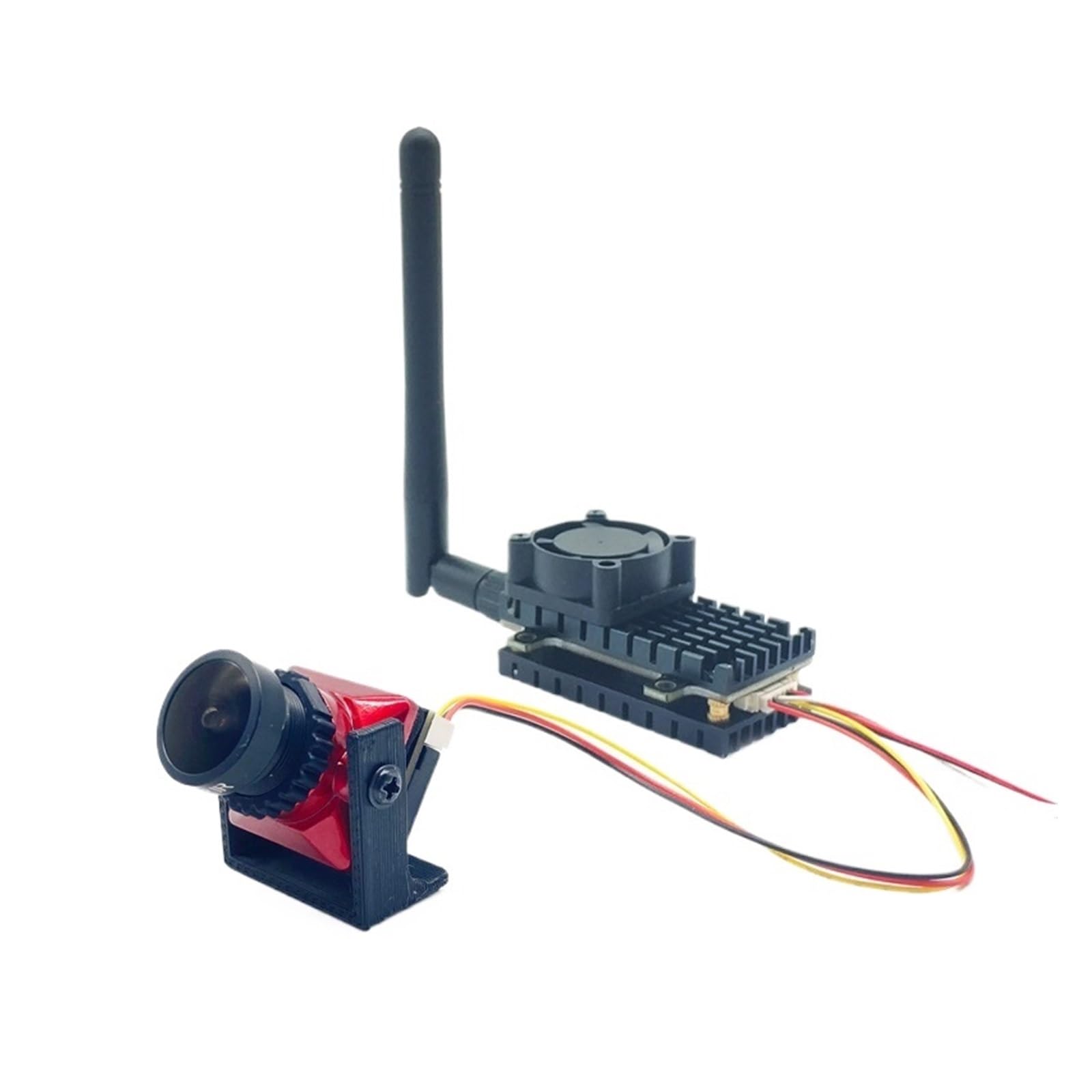 Trasmettitore wireless FPV 5.8G 2W a lungo raggio 2000MW 48CH Video AV analogico VTX e fotocamera CMOS 1500TVL da 2,1 mm for parti di aerei RC