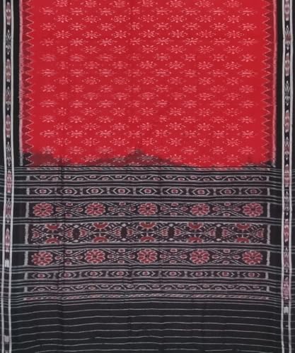 Image of Nuapatna Cotton Saree of Odisha Ikkat Orissa Traditional Handloom Sari | Bomkai | Pata | Nuapatana | sambalpuri saree | khandua patta sare | without Blouse S12