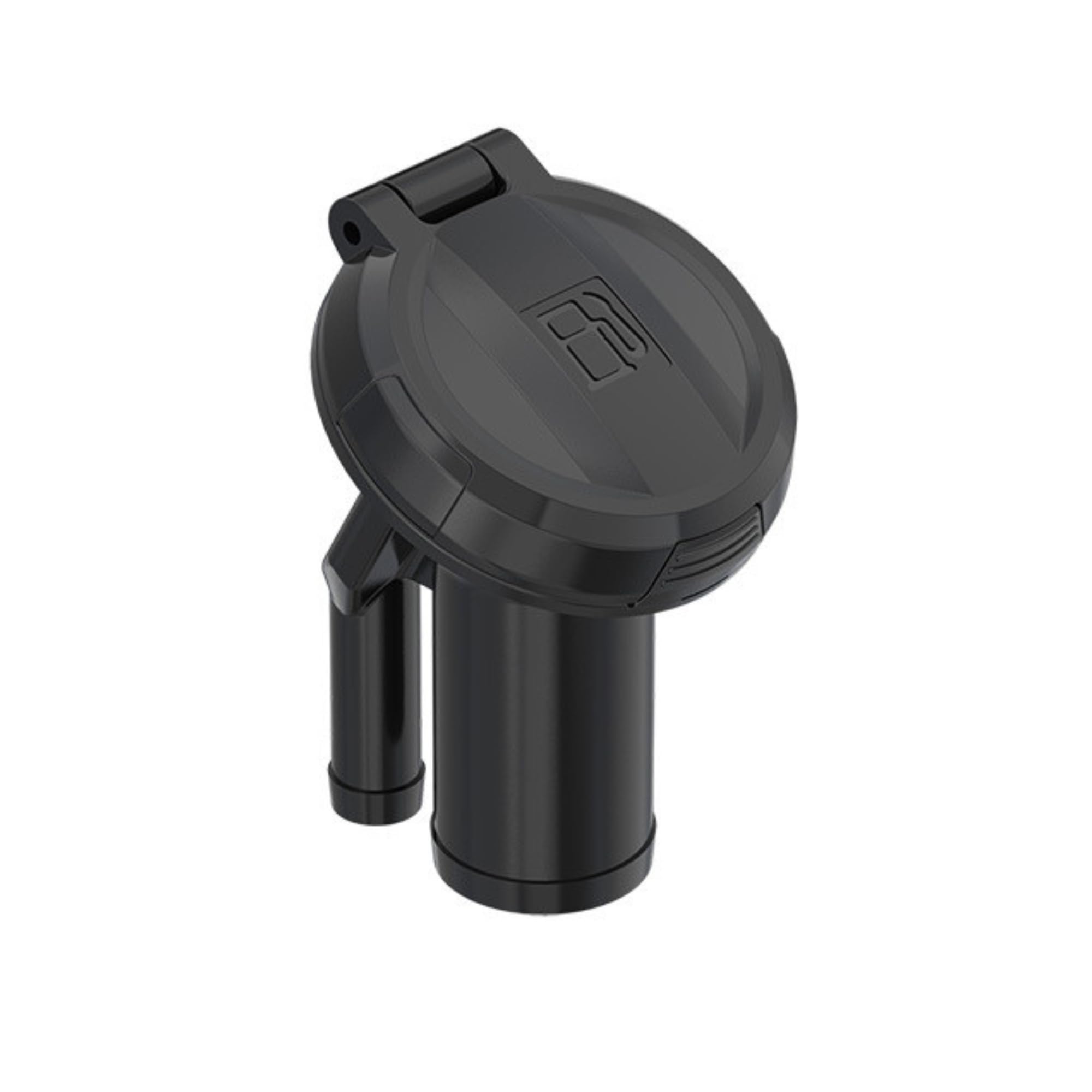 SEAFLO 04A Series Angled Deck Filler with Vent, Gas Fuel Fill Port, 1-1/2" Fuel Hose & 5/8" Vent Hose, PA66+33% GF Marine Boat Yacht Fill Port, SFCG2-38-04A