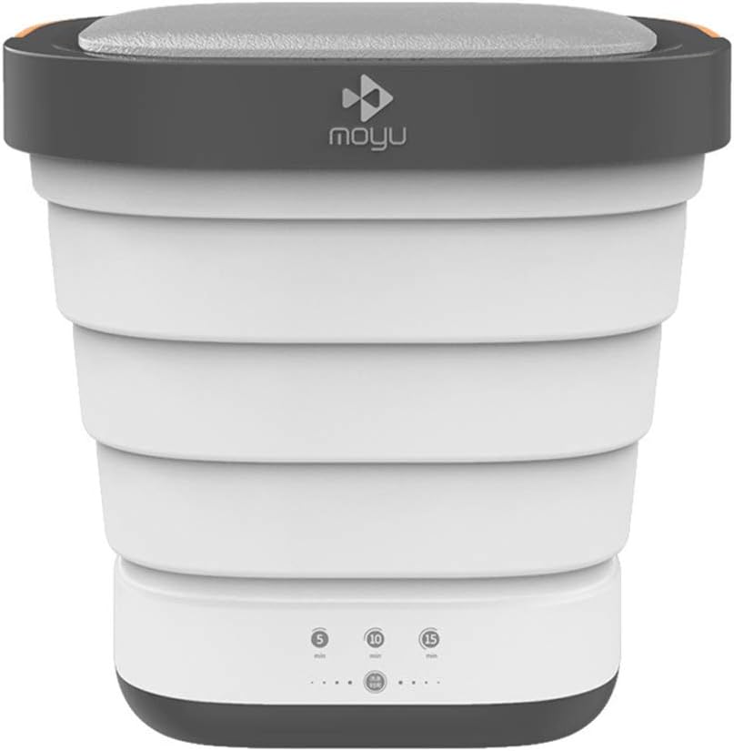 Fayelong Underwear washing and cleaning machine Mini automatic and convenient folding travel business clothes washing machine (Gray)