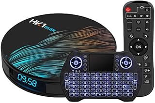 Android TV Box 11.0 4GB 64GB Smart TV Box Android Box RK3318 USB 3.0 Ultra HD 1080P 4K HDR WiFi 2.4GHz 5.8GHz Bluetooth 4.1 Set Top Box with Mini Wireless Backlit Keyboard
