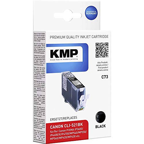 KMP Tintenkartusche für Canon Pixma iP3600/iP4600, C73, black dye